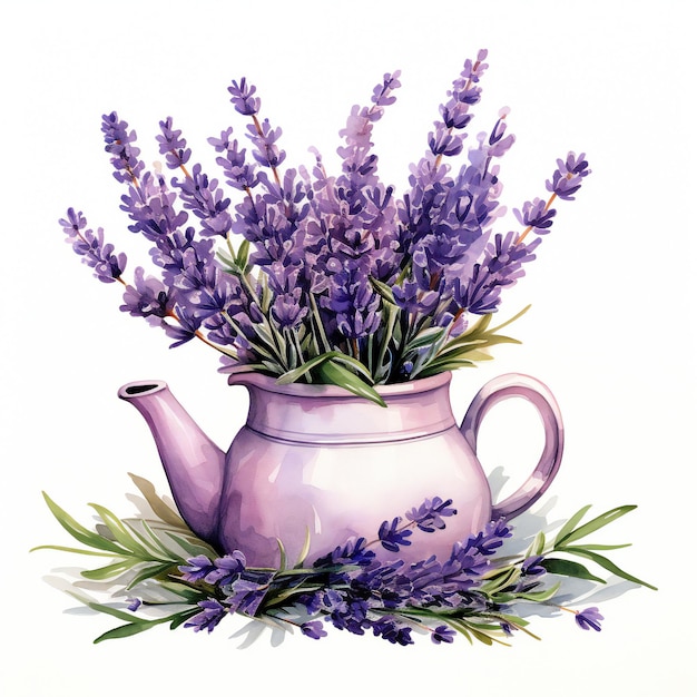 Lavender Pot Clipart