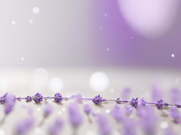 Lavender purple color abstract blurred shiny bokeh