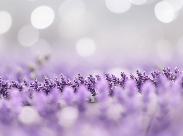 Lavender purple color abstract blurred shiny bokeh