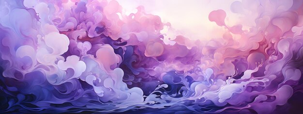 Lavender and purple swirling paint