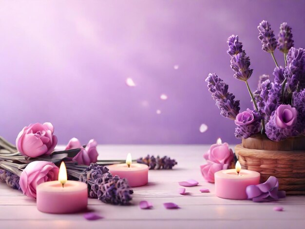 Lavender purple valentine design background