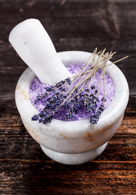 Lavender salt