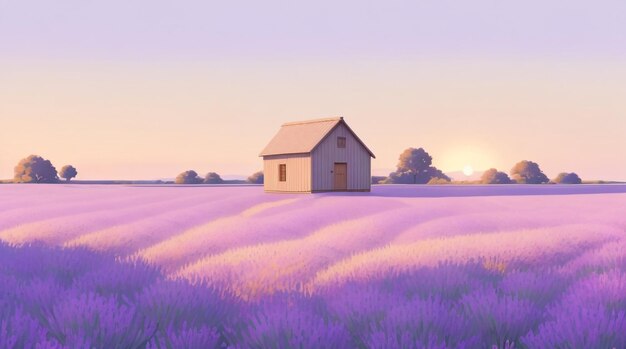 Lavender serenity a timeless journey in the endless fields