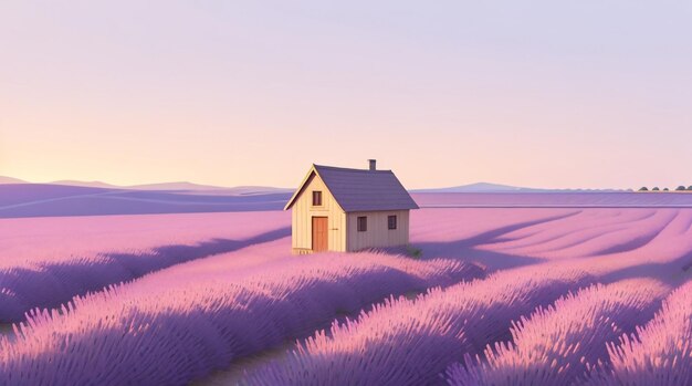 Lavender serenity a timeless journey in the endless fields