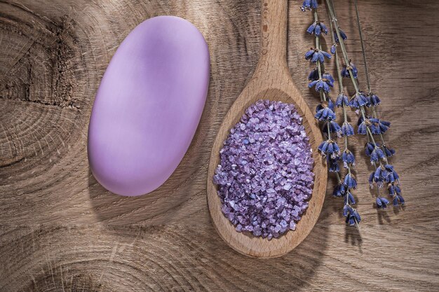 Lavender soap and salt