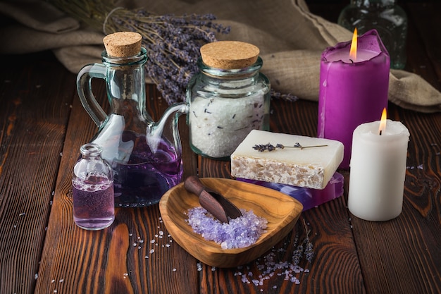 Lavender soap and sea salt