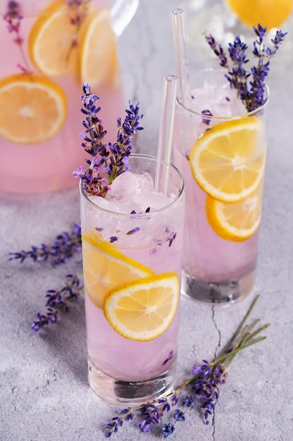 Lavender summer cocktail