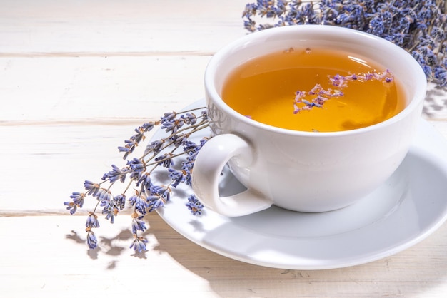 Lavender tea cup