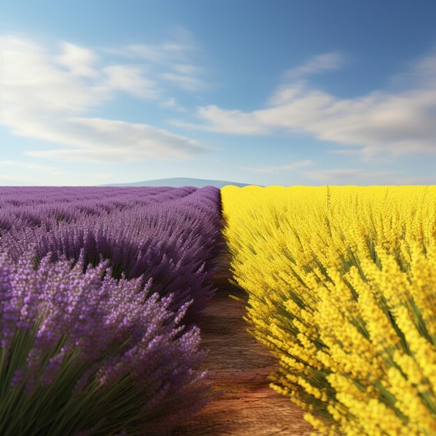 Lavender vs mustard yellow high quality ultra hd 8k hdr