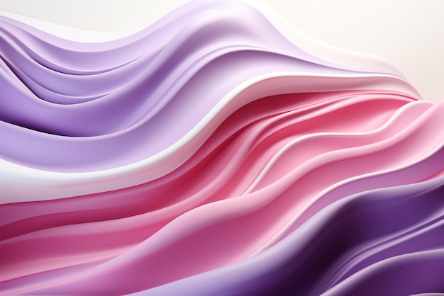 A lavender wave background edges in the style of chromatic sculptural fabrics