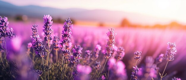 Lavender Whispers Selective Focus on a Beautiful Lavender Flower