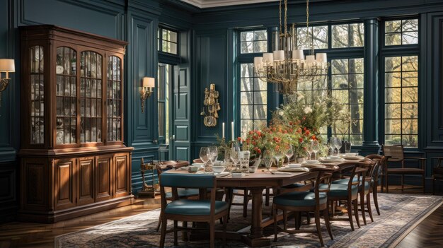 lavish dining room