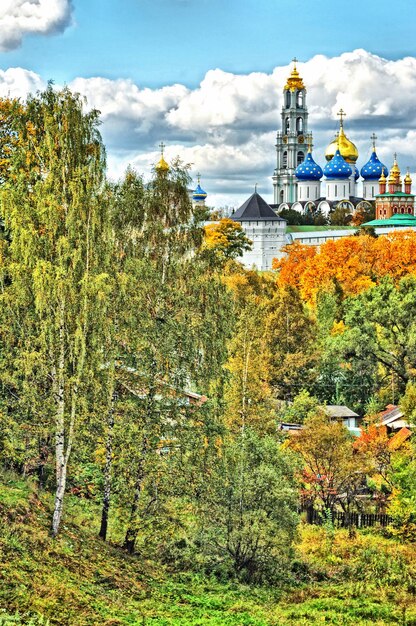 Lavra Het Trinity Sergiev-klooster HDR in de regio Sergiev Posad Moskou, Rusland