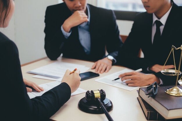 Photo law, advice and legal services concept. 