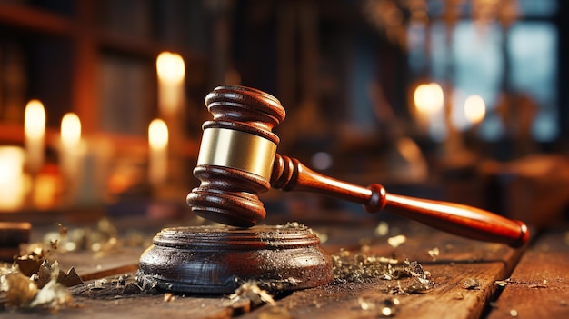 Law and justice converge on antique gavel