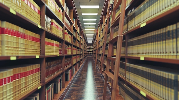 Photo law library in a law firm