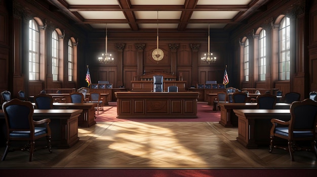 Lawyer's Court room and Gavel