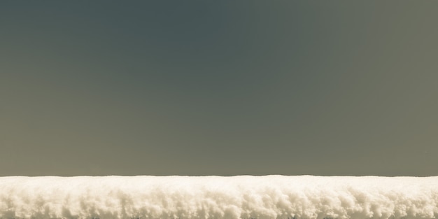 Layer of snow on a roof