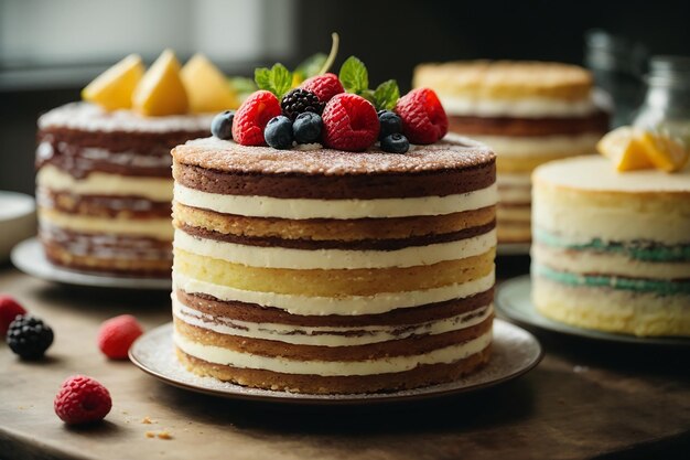 Layered cakes