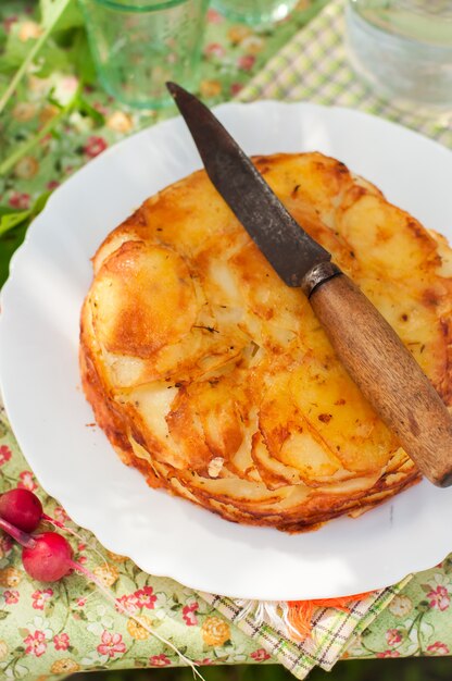 Photo layered potato bake