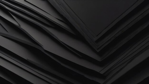 Photo layers of black paper layers abstract background with copy space