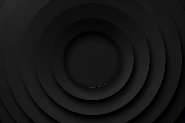 Photo layers of circular black background