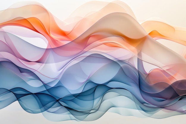 Layers of translucent color shapes background