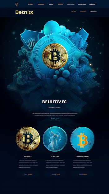 Layout Bitcoin Otc Web Desk Site met Over the Counter en Trade Focuse Figma Concept Banner Poster