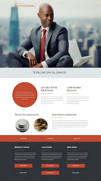 Photo layout design concepts with diverse styles for homepages landing pages navigation and content areas