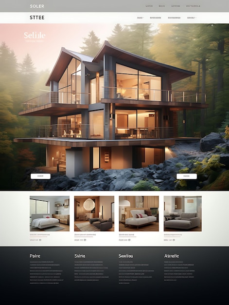 Layout Design Concepts with Diverse Styles for Homepages Landing Pages Navigation and Content Areas