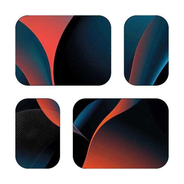 layout fluid icon cyan orange waves texture