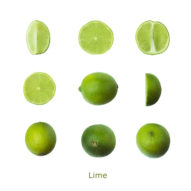 Layout made of limes