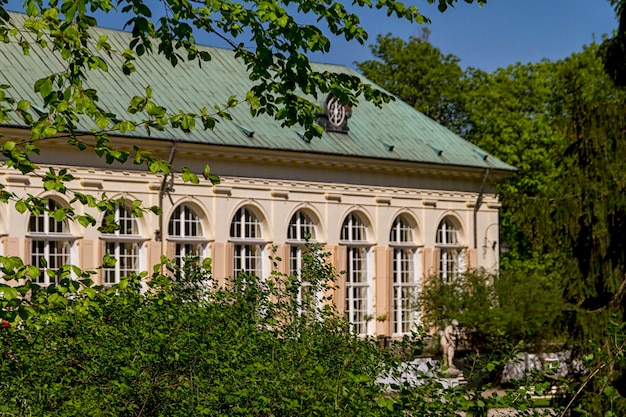 The Lazienki palace in Lazienki Park Warsaw Lazienki Krolewskie
