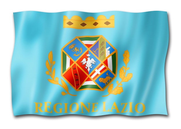 Lazio region flag Italy