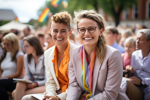 LBGT-paar tijdens huwelijksceremonie