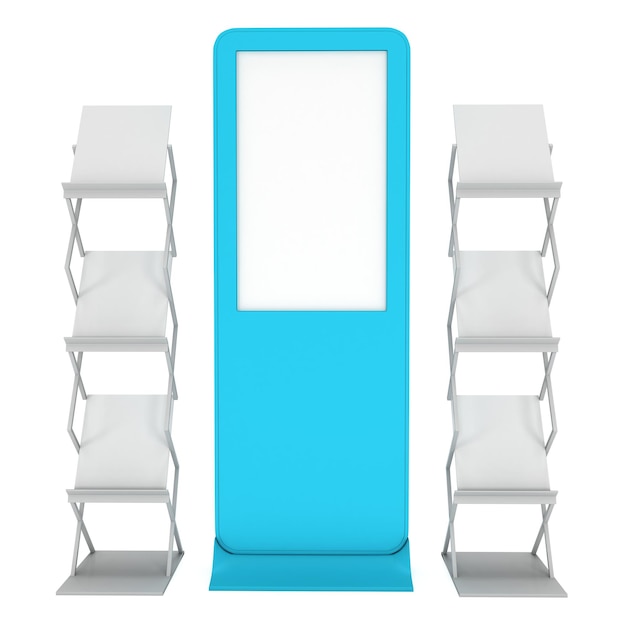 Photo lcd display stand and magazine rack