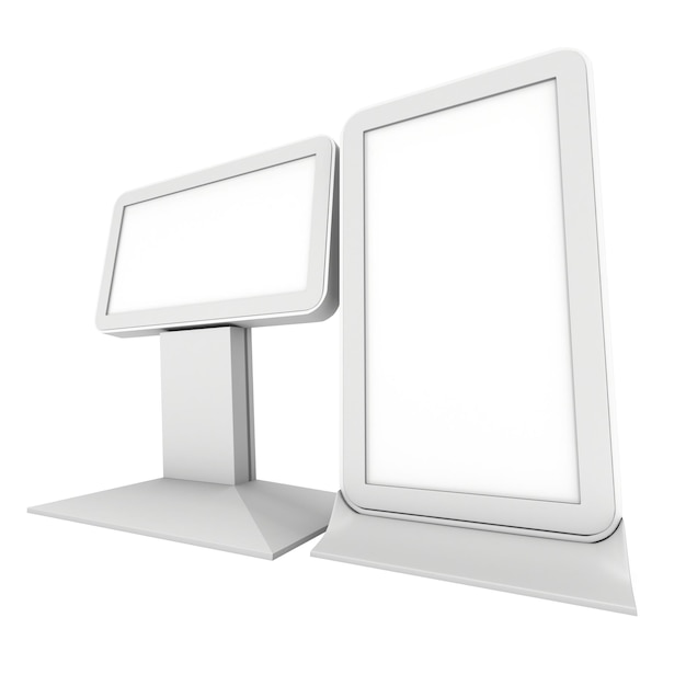 LCD Screen Stand Blank Trade Show Booth