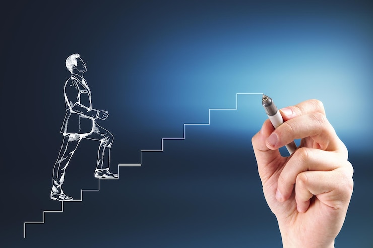 Photo leadership and success concept