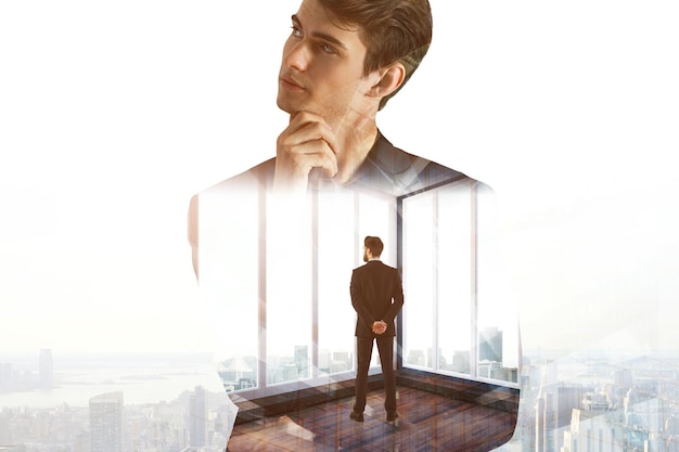 leadership success research and think concept