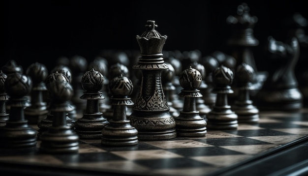 Leadership and teamwork conquer chess battlefield success generated by AI