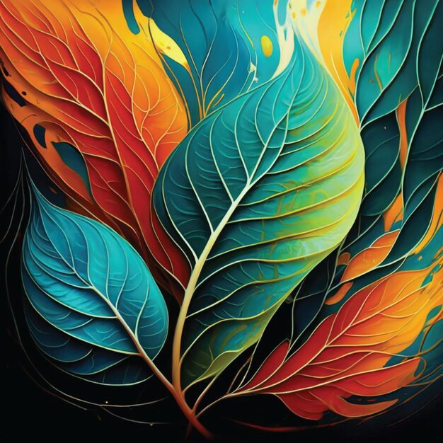 leaf background illustration