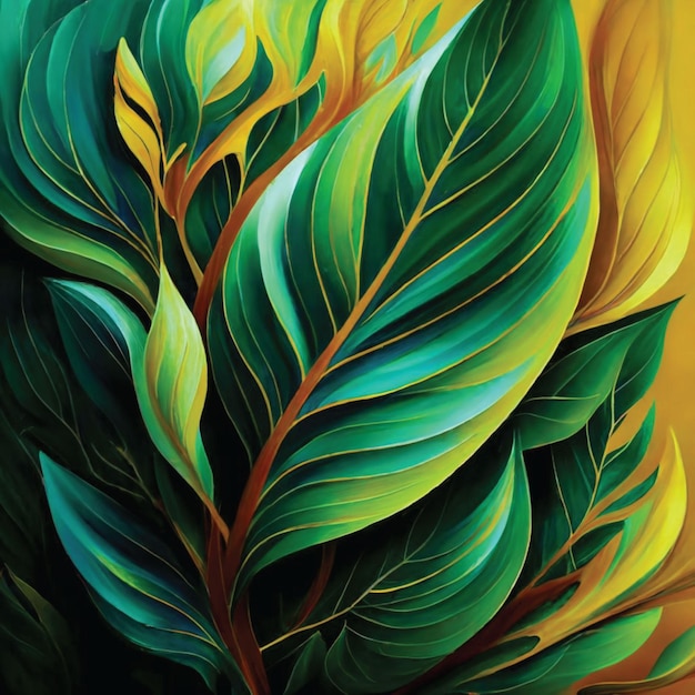 leaf background illustration