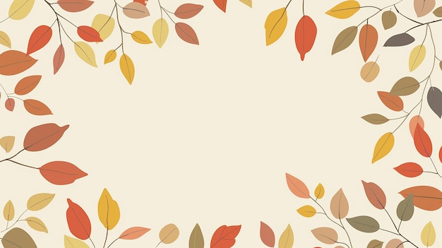 leaf border watercolor background