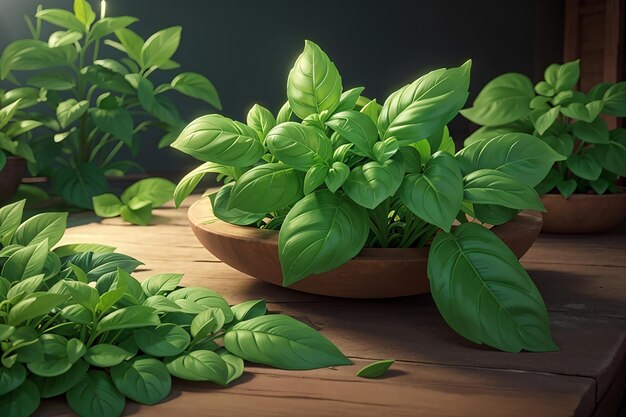 Leaf green thailand delicious basil