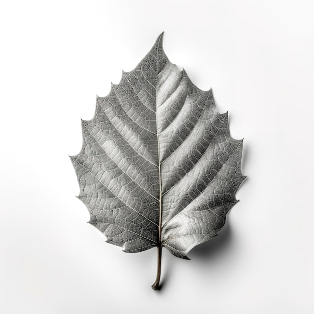 Leaf isolated on white background generate ai