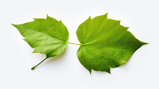 Photo leaf isolated on white background