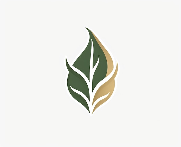 Leaf logo illustration