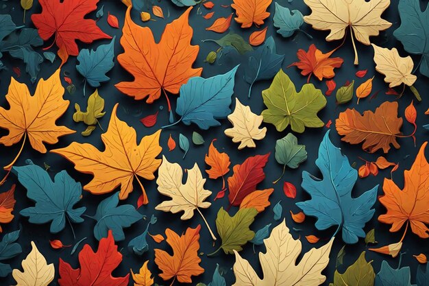 leaf pattern illustration art 3