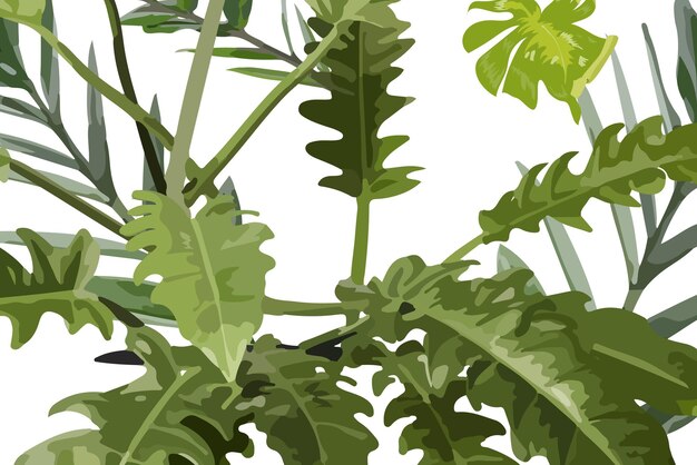 葉のパターン PNG 透明な背景