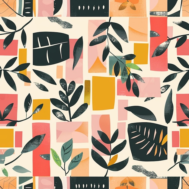 Leaf seamless pattern 8